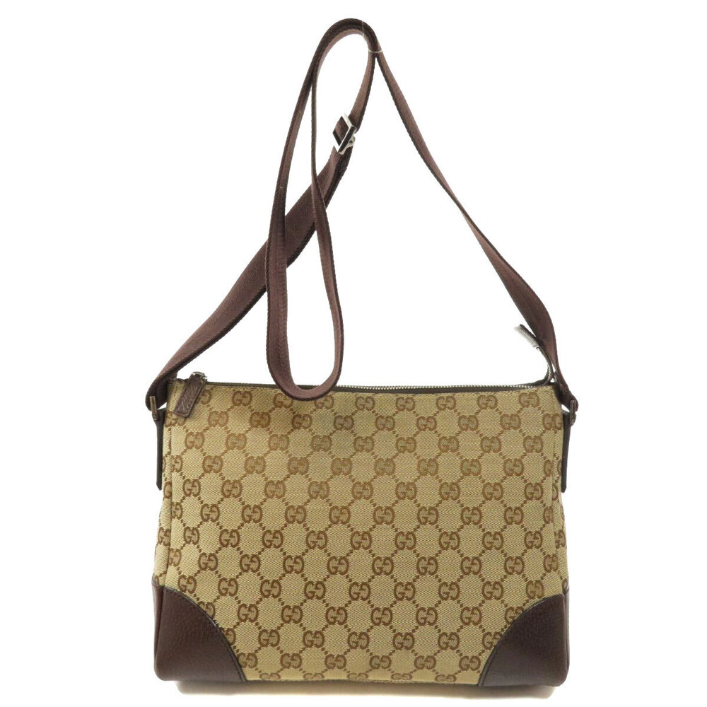 Gucci shoulder GG canvas bag Black